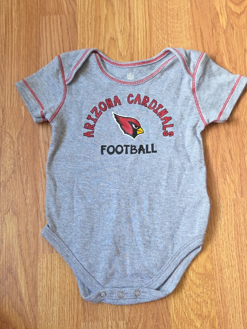 Arizona Cardinals Baby 12M Tshirt Bodysuit NFL Football 3pc NEW Team Logo Red